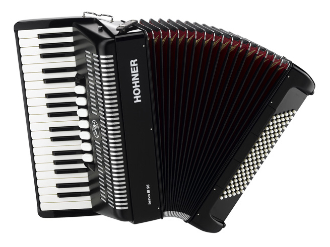 Hohner Bravo III 96 Akkordeon Schwarz