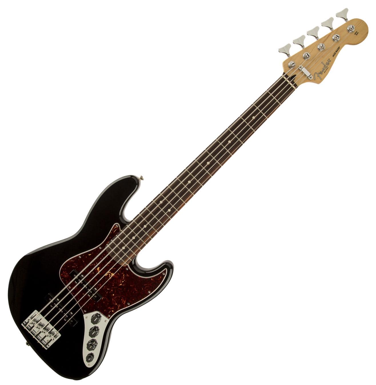 Fender Deluxe Active Jazz Bass V Rw Black Kirstein Music Shop