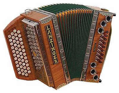 Lanzinger 34 Standard Harmonika 4-reihig, 3-chörig F-B-Es-As