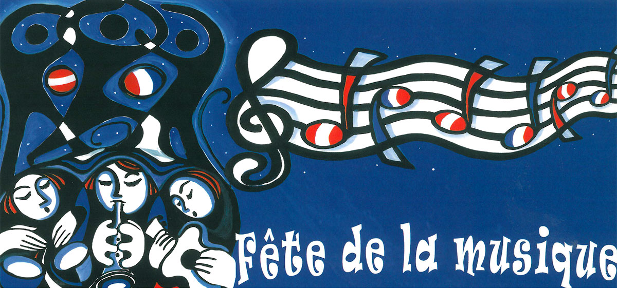 Plakatgestaltung für das „Fête de la Musique“ 2013 in Innsbruck.
