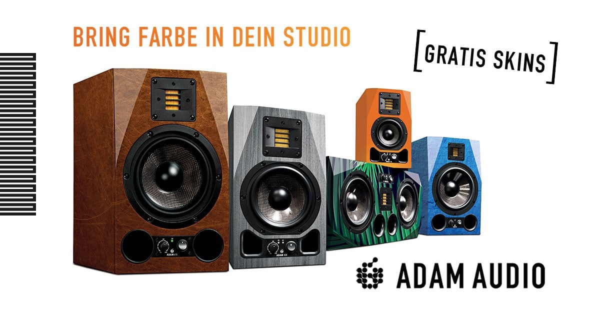 Gratis-Skins für Adam Audio AX-Monitore