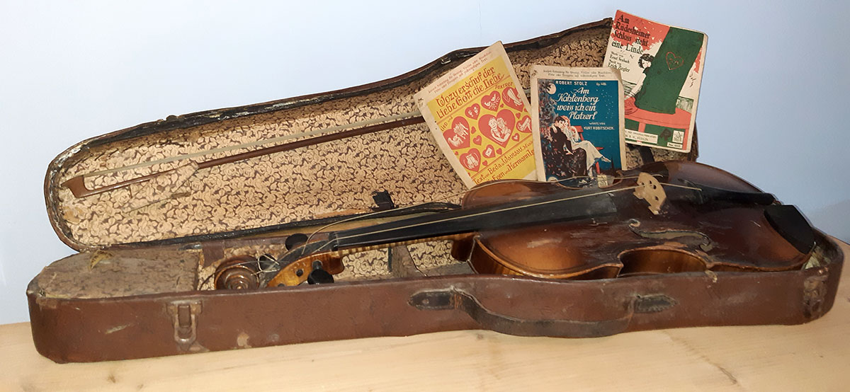 Der alte Violinkoffer von Jochen.
