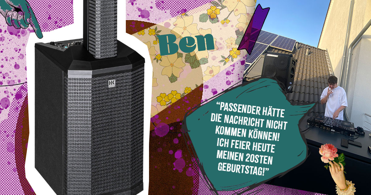 Ben aus Bayern hat das HK Audio POLAR 8 System gewonnen.