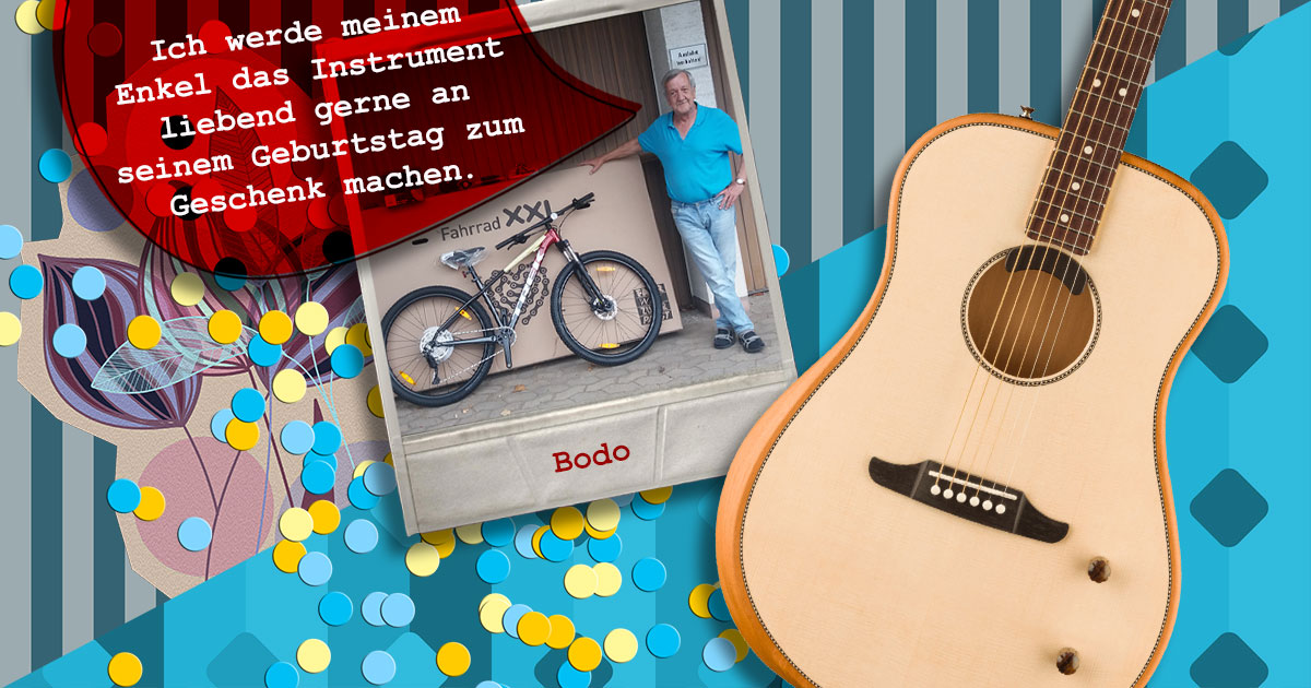 Bodo aus Unterfranken hat eine Fender Highway Series Dreadnought Natural gewonnen.