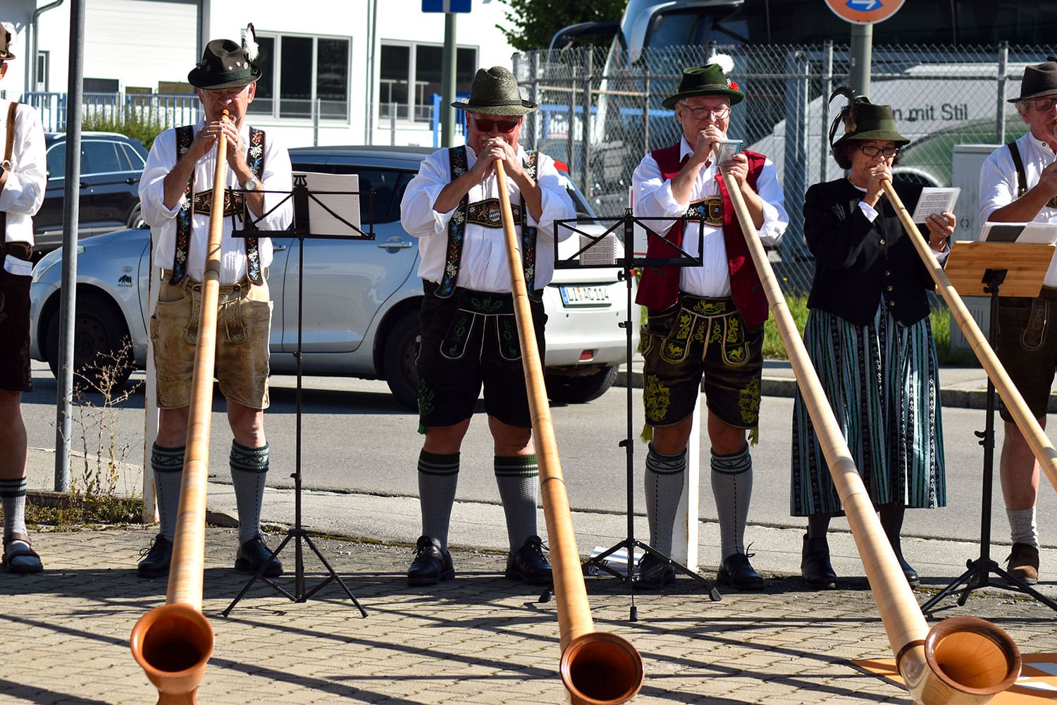 Alphornensemble unter der Leitung von Marcus Graf bei der MusiConnect 2024