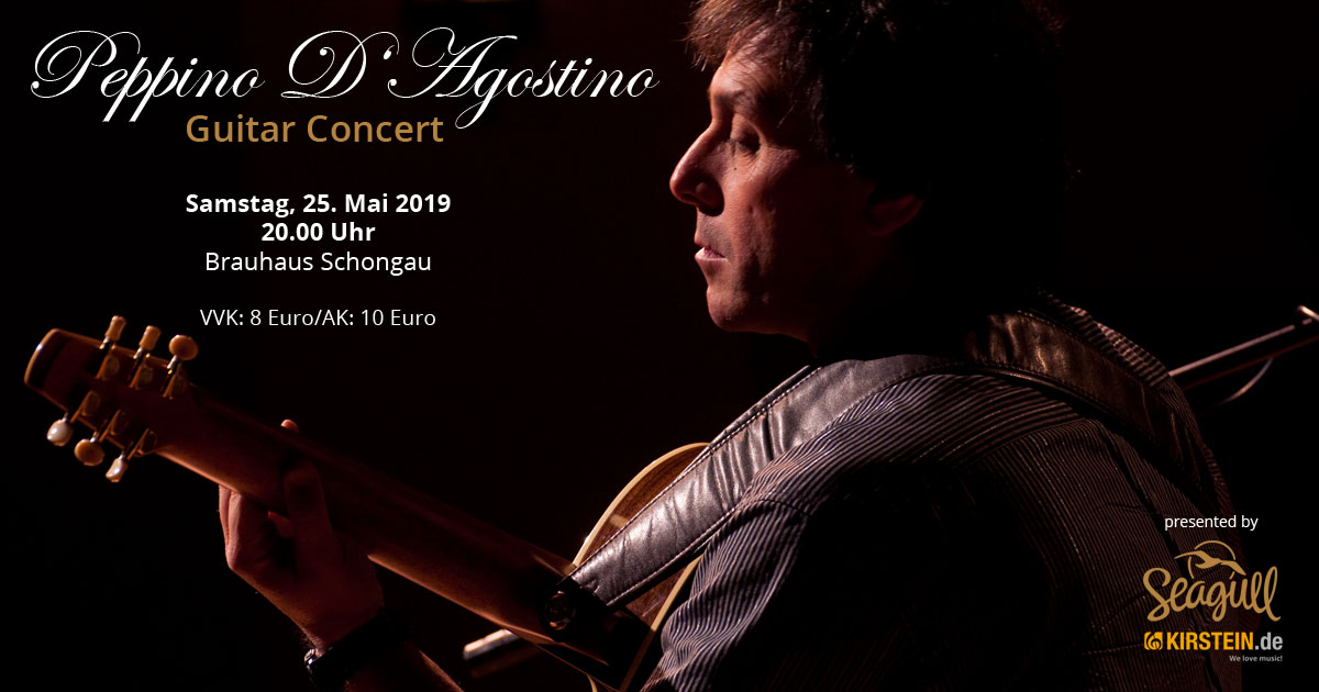 Akustikgitarrenkonzert mit Peppino D'Agostino im Schongauer Brauhaus.
