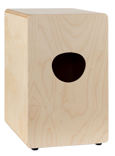 Rückseite der XDrum Cajon Gran Sonido mit Schallloch.