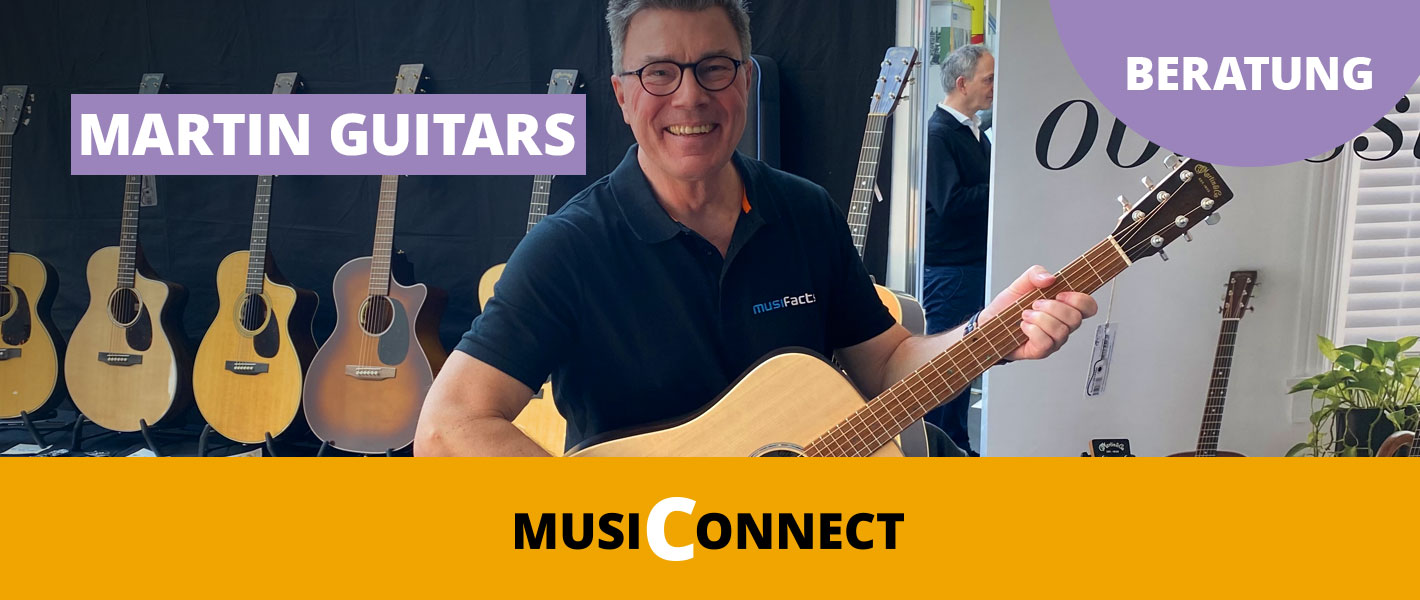 Martin Guitars Expertenberatung bei der MusiConnect 2024 im Musikhaus Kirstein
