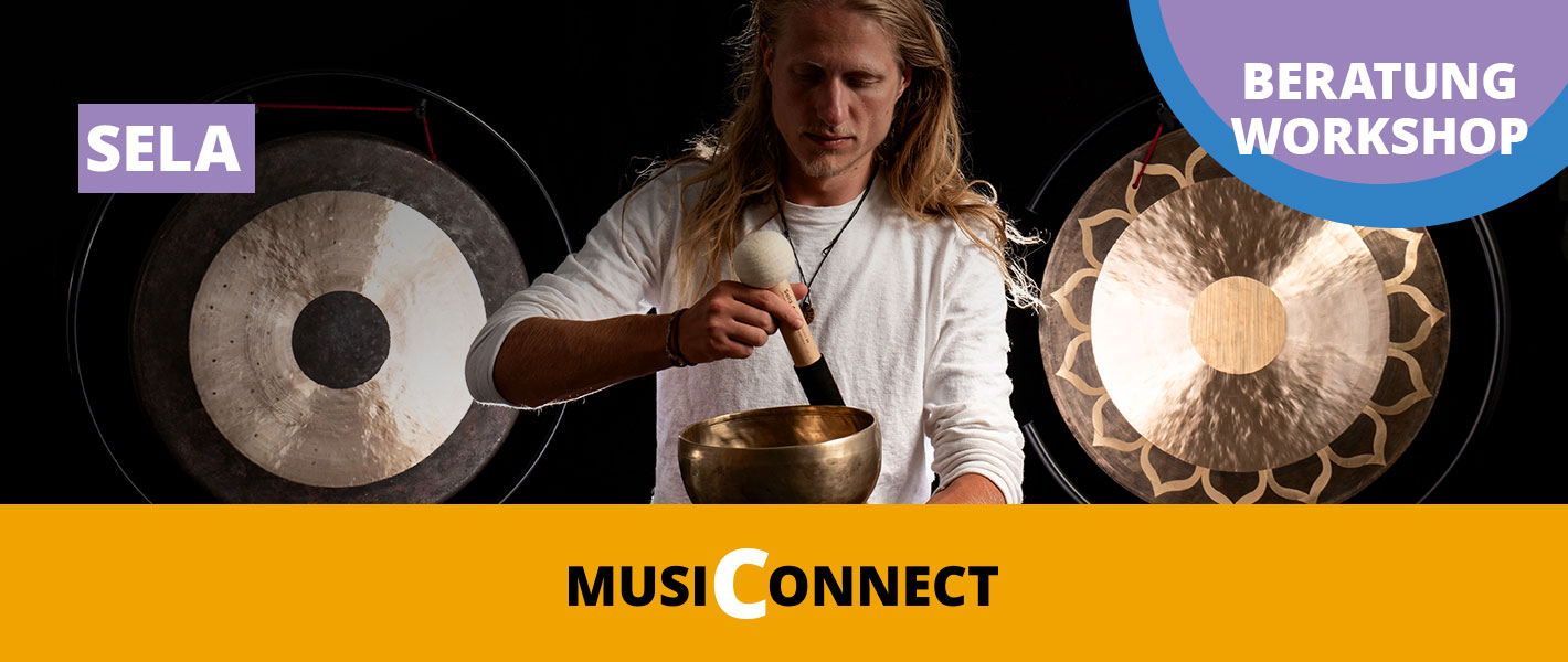 Sela Beratung und Workshop Klangreise bei der MusiConnect 2024 im Musikhaus Kirstein