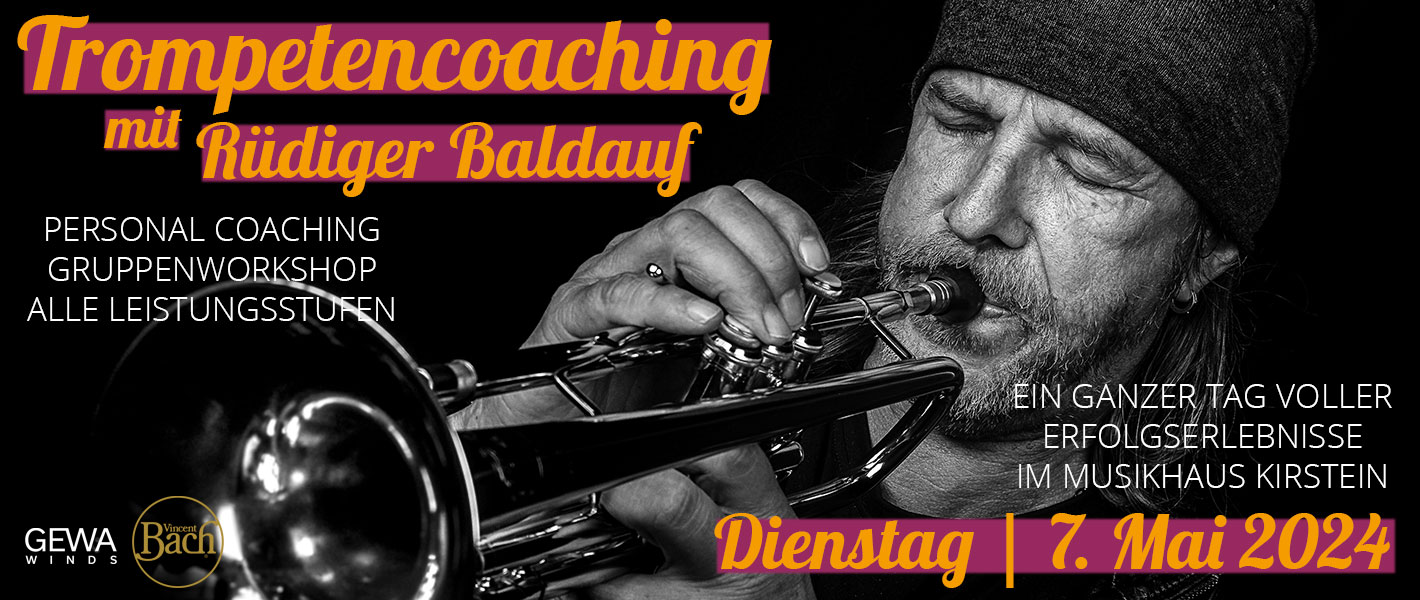 Trompetencoaching mit Rüdiger Baldauf im Musikhaus Kirstein