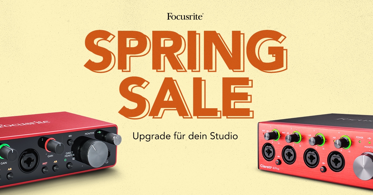 Focusrite Spring Sale