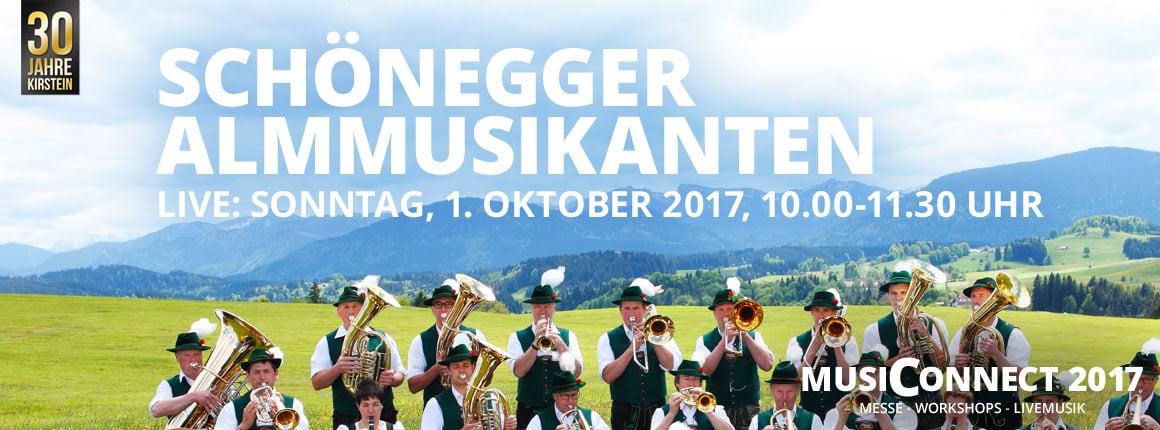 Live bei der MusiConnect 2017: die Schönegger Almmusikanten.