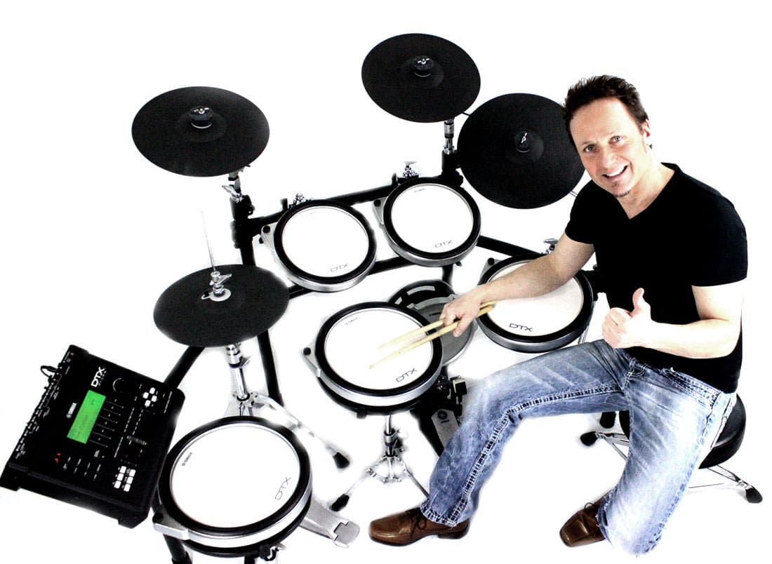 Ralf Mersch mit den Yamaha E-Drums DTX920.