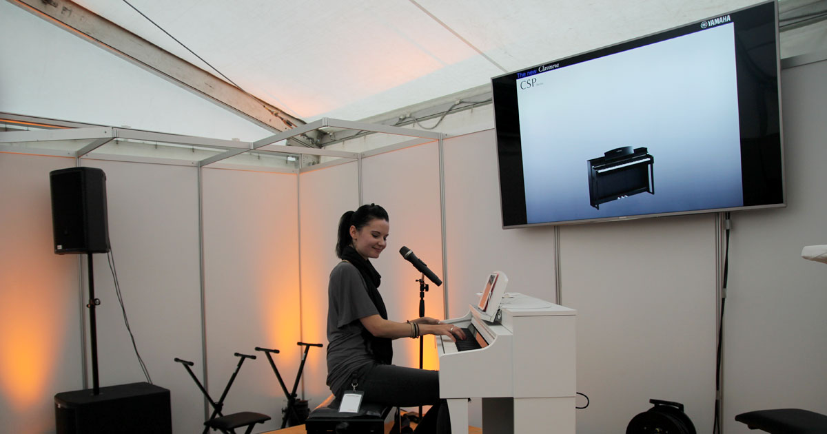 MusiConnect 2017: Workshops und Specials: Yamaha CSP Präsentation Sarah Straub.