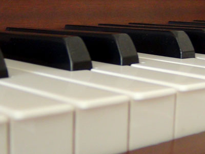 Piano-Sound auf einem Digitalpiano.
