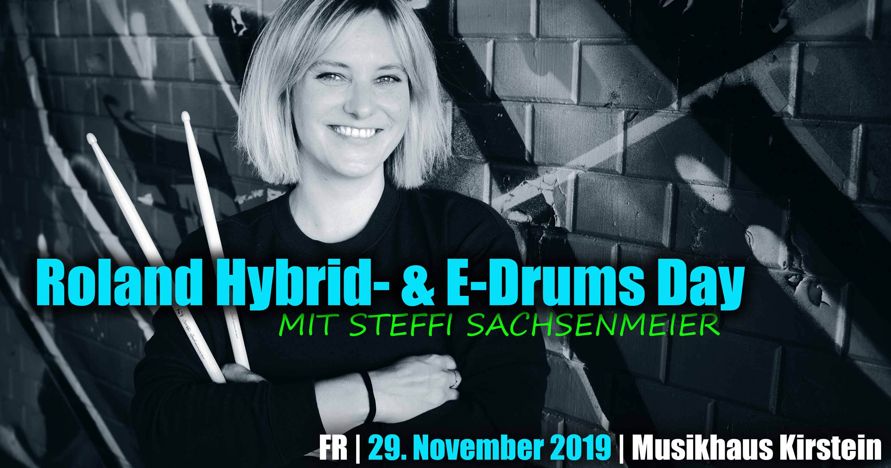 Steffi Sachsenmeier zeigt Dir alles, was Du über Roland Hybrid- und E-Drums wissen willst!