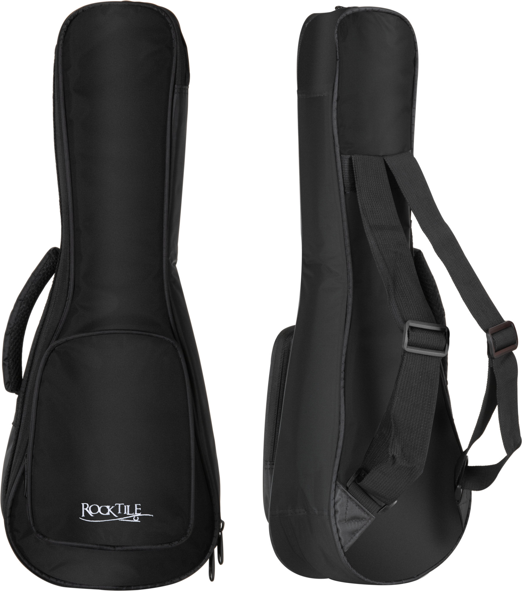 Rocktile Tasche für Sopran-Ukulele Schwarz Abbildung 1