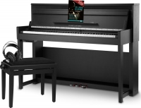 Classic Cantabile UP-1Plus SM Upright digital piano black matt set