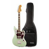 Squier Classic Vibe '70s Jaguar LRL Surf Green Gigbag Set