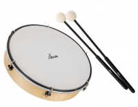XDrum HTM-12K 12" Hand Drum with Plastic Head Set with Mallets