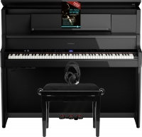 Roland LX9-PE E-Piano Schwarz Hochglanz Set