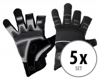 Set of 5 Stagecaptain RGL-2F Rigger Gloves Size XL