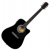 Squier SA-105CE Westerngitarre Black - Retoure (Zustand: sehr gut)