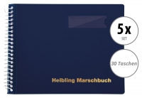 Helbling BMB30 Marschbuch blau 30 Taschen 5x Set