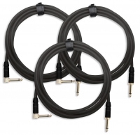 Set de 3 cables para instrumentos Pronomic Trendline INST-3B, 3m en negro