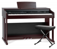 Piano digital FunKey DP-2688A BM set marrón mate con banco