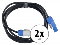 Pronomic Power Twist 2.5 Cable de alimentación de 2,5 m set de 2