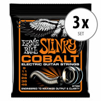 Ernie Ball 2722 Slinky Cobalt Hybrid 3x Set