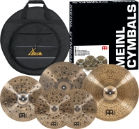 Meinl Pure Alloy Custom Extra Thin Hammered Expanded Set + Beckentasche