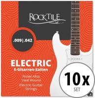 Rocktile Cordes de Guitare Électrique Super Light Paquet de 10