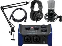 Zoom AMS-24 USB Audio Interface Podcast Set
