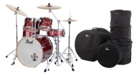 Pearl Export EXX725BR/C704 Drumkit Black Cherry Glitter Set mit Taschen