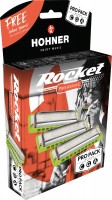 Hohner Rocket Amp C/G/A Mundharmonika Pro Pack