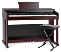FunKey DP-2688A BM Digital Piano Brown Matte Economy Bench Set