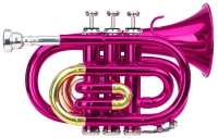 Classic Cantabile Brass TT-400 B-trompette de poche rose