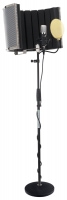 Pronomic CM-22 Großmembran-Mikrofon Komplettset inkl. Stativ, Popschutz gold, Micscreen & Kabel