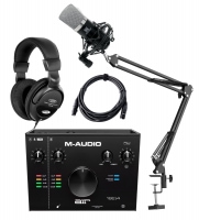 M-Audio AIR 192|4 USB Audio Interface Podcast Set