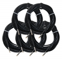 Pronomic Stage INSTS-10 cable de clavija jack 10 m estéreo, set de 5x