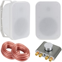 McGrey OLS-651WH Outdoor-Lautsprecher 60 Watt Weiß mit Bluetooth Set