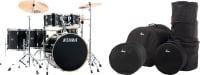 Tama IP62H6W-HBK Imperialstar Drumkit Hairline Black Set inkl. Gigbags