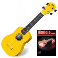 Classic Cantabile US-100 YE soprano ukulele yellow SET incl. book