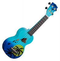 Mahalo Designer Series Soprano Uke - Hawaii (Blue Burst)