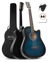 Rocktile WSD-5C-BUB Slim Line Westerngitarren Set Blueburst - Retoure (Zustand: sehr gut)
