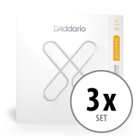 D'Addario XS 80/20 Bronze Coated 12-56 Light Top/Medium Bottom 3x Set