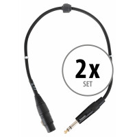 Pronomic Stage JSXF-0.5 Cavo XLR/stereo jack 0,5 m Set 2 pezzi