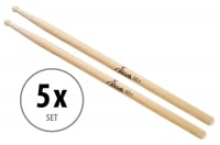 XDrum Bacchette Drum Sticks SD1 Tip Legno 5 paia